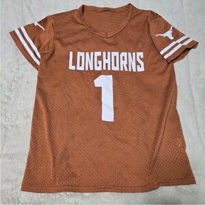 Colosseum Longhorns Kids Jersey - Tan and White